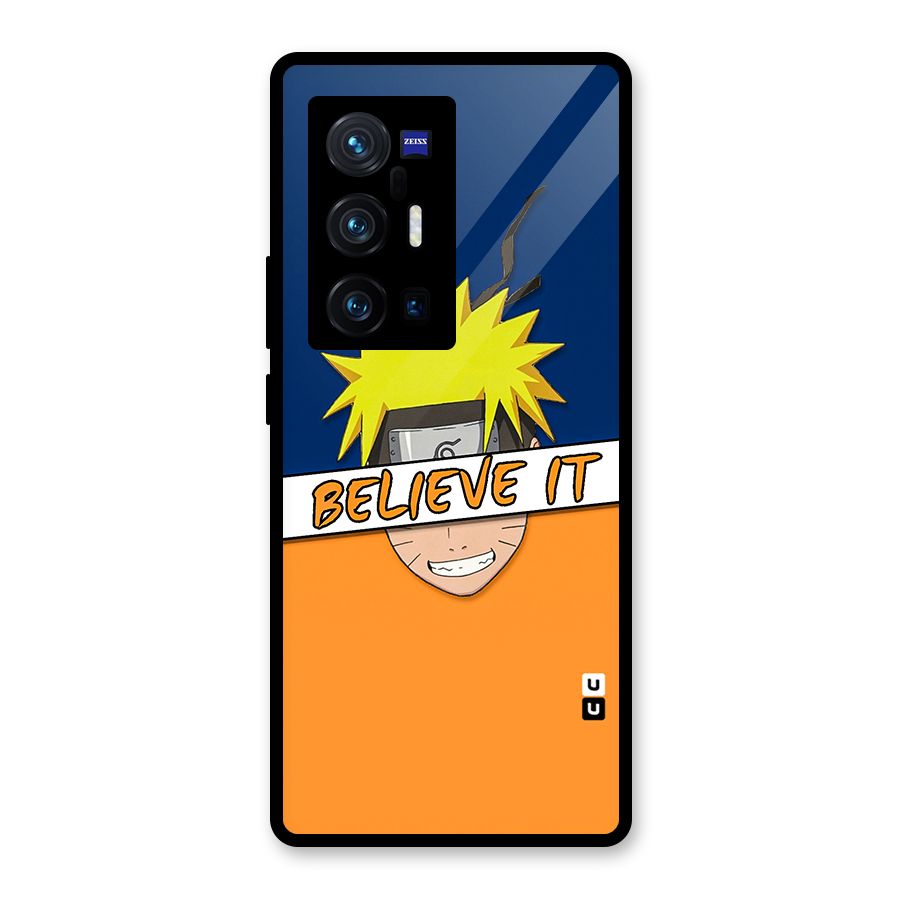 Naruto Believe It Glass Back Case for Vivo X70 Pro Plus