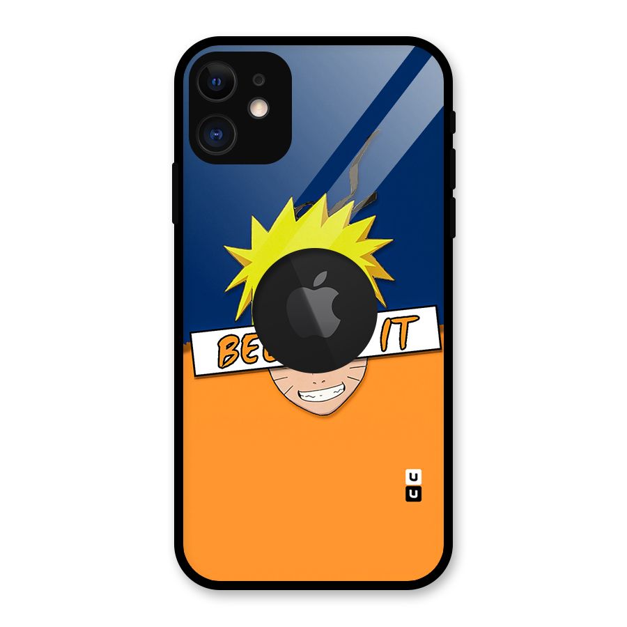 Naruto Believe It Glass Back Case for iPhone 11 Logo Cut