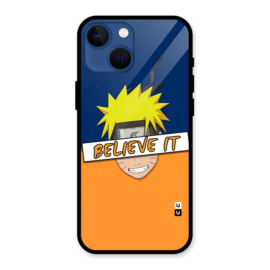 Naruto Believe It Glass Back Case for iPhone 13 Mini