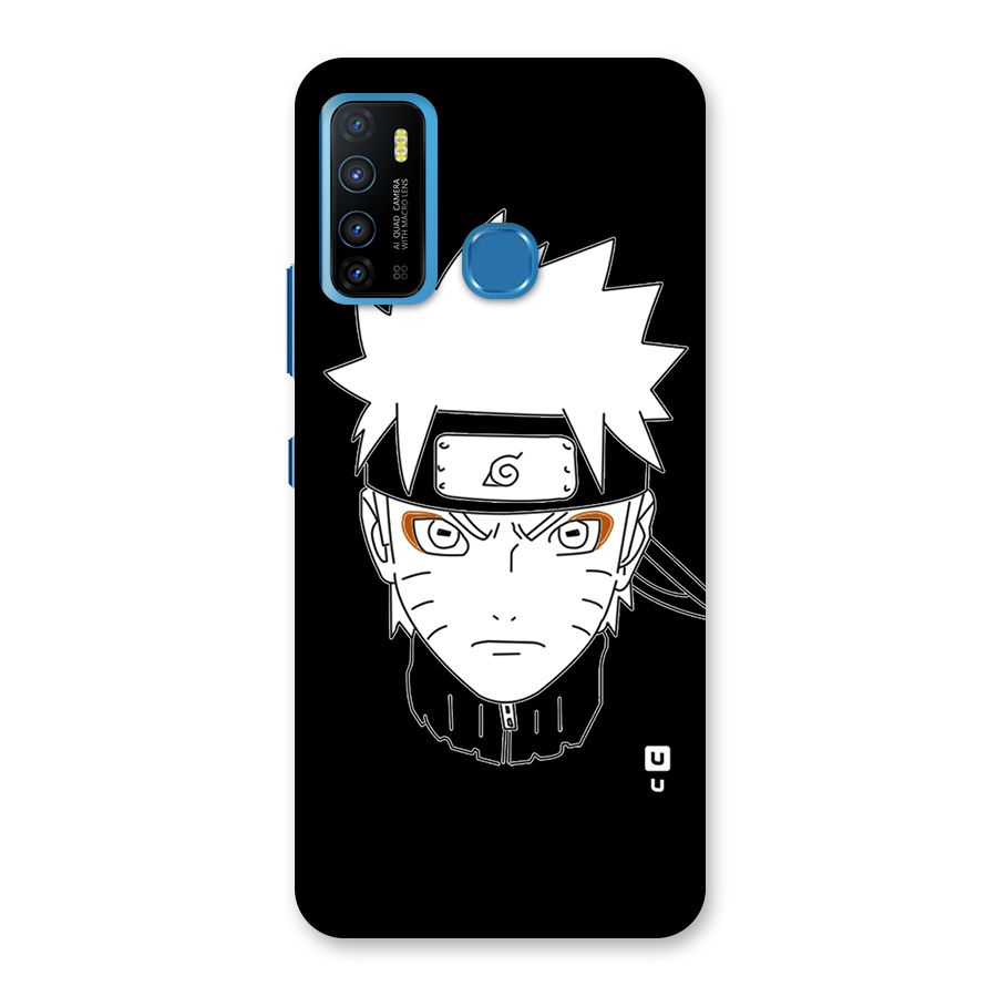 Naruto Black and White Art Back Case for Infinix Hot 9