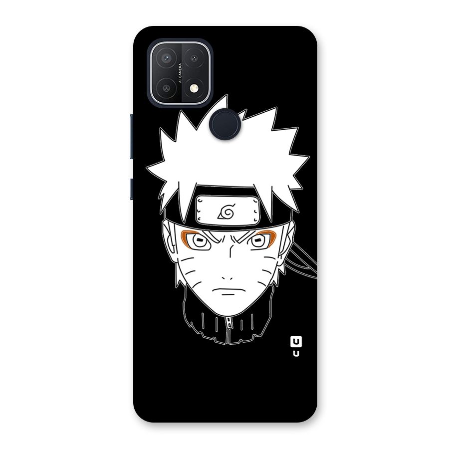 Naruto Black and White Art Back Case for Oppo A15s
