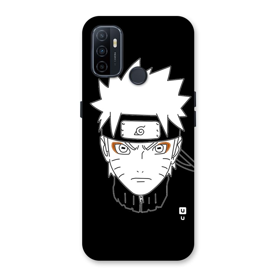 Naruto Black and White Art Back Case for Oppo A32