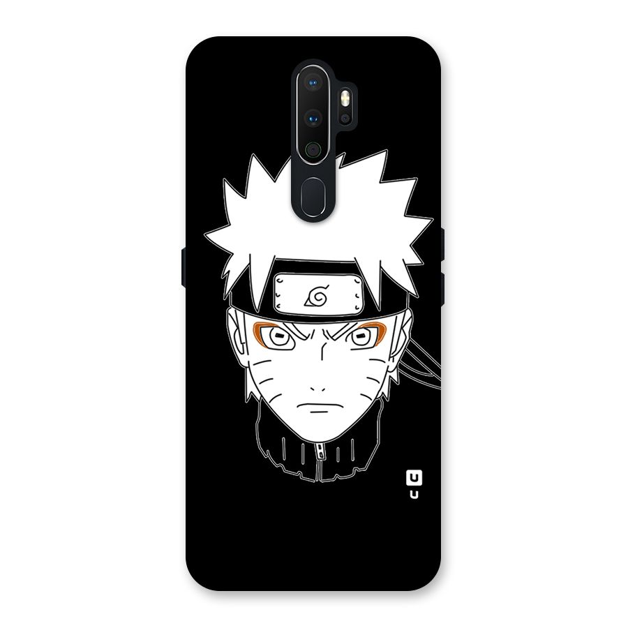Naruto Black and White Art Back Case for Oppo A5 (2020)