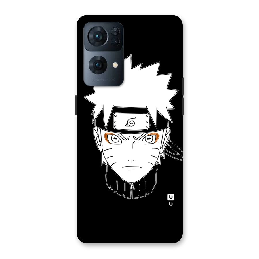 Naruto Black and White Art Back Case for Oppo Reno7 Pro 5G
