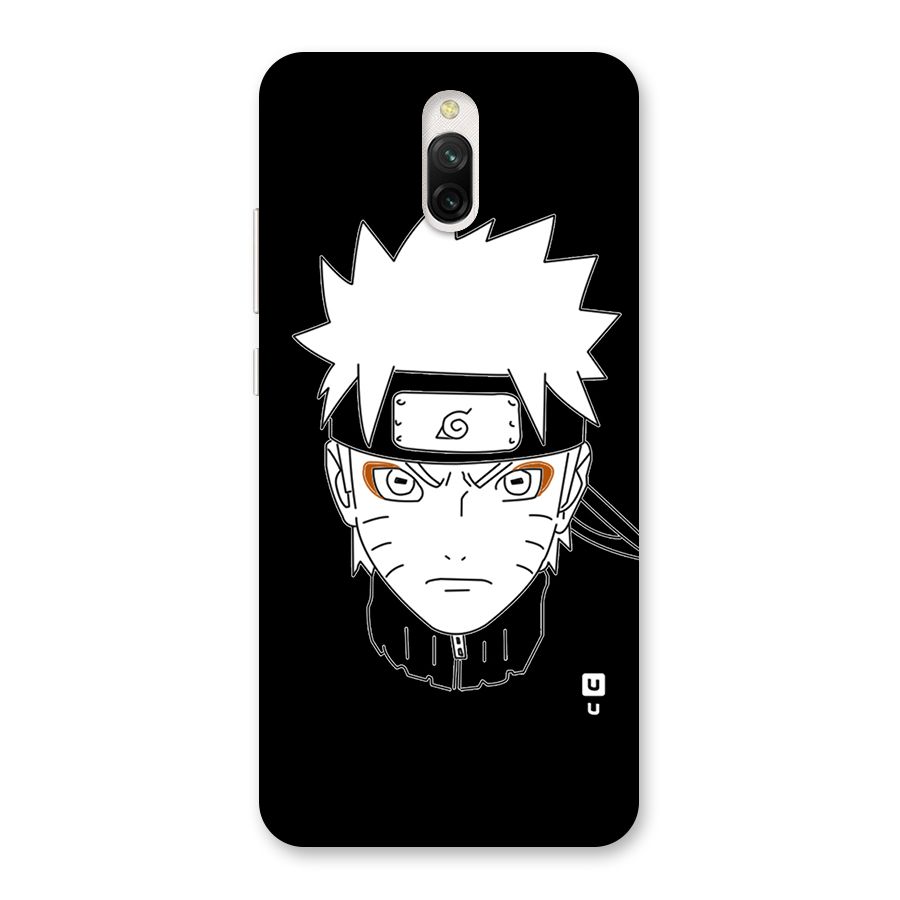 Naruto Black and White Art Back Case for Redmi 8A Dual