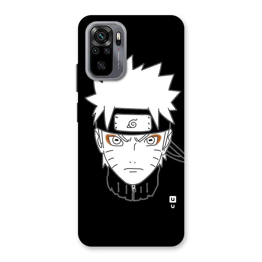 Naruto Black and White Art Back Case for Redmi Note 10