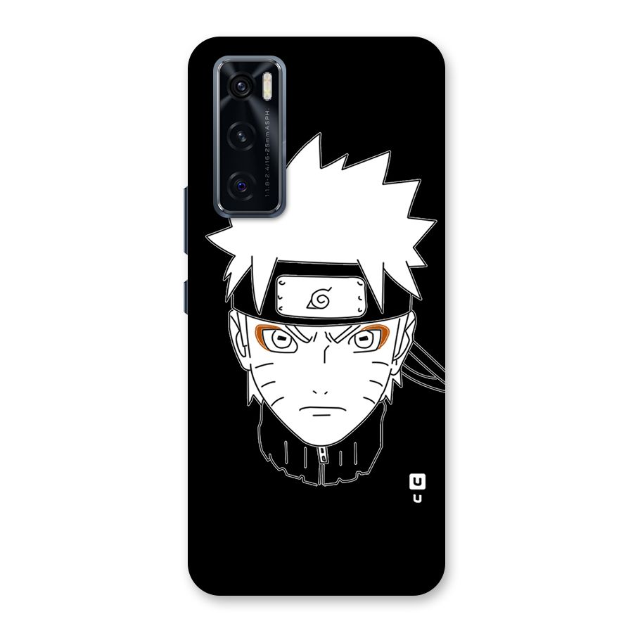 Naruto Black and White Art Back Case for Vivo V20 SE