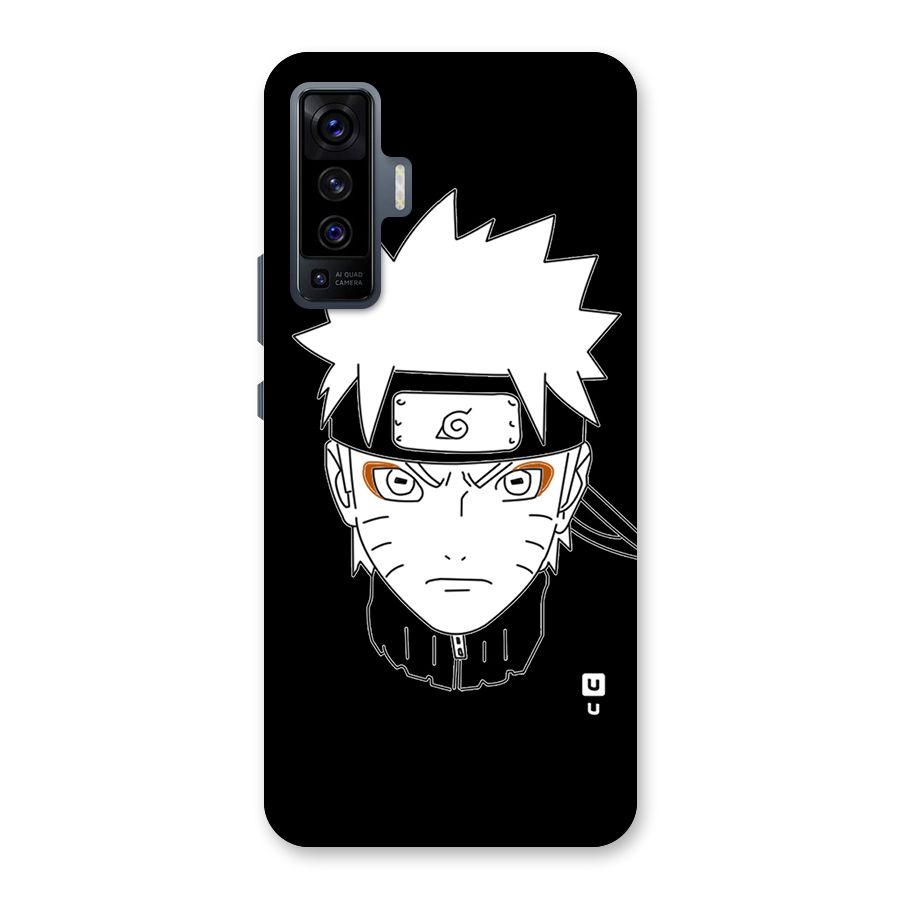 Naruto Black and White Art Back Case for Vivo X50