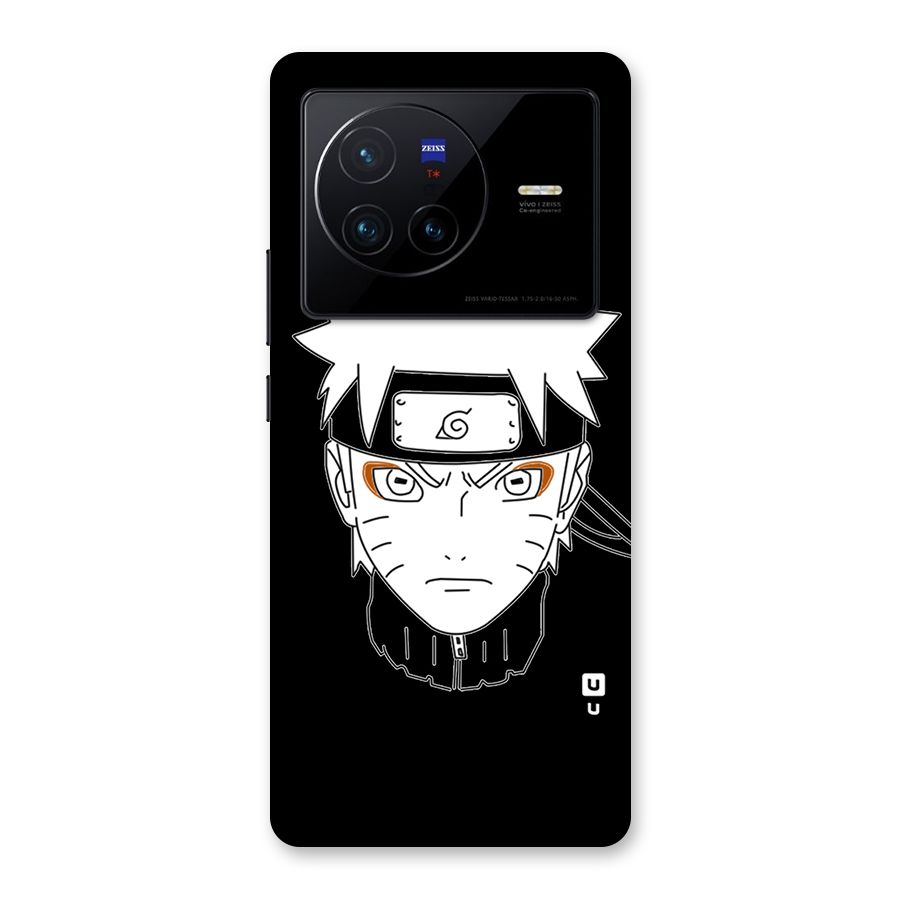 Naruto Black and White Art Back Case for Vivo X80