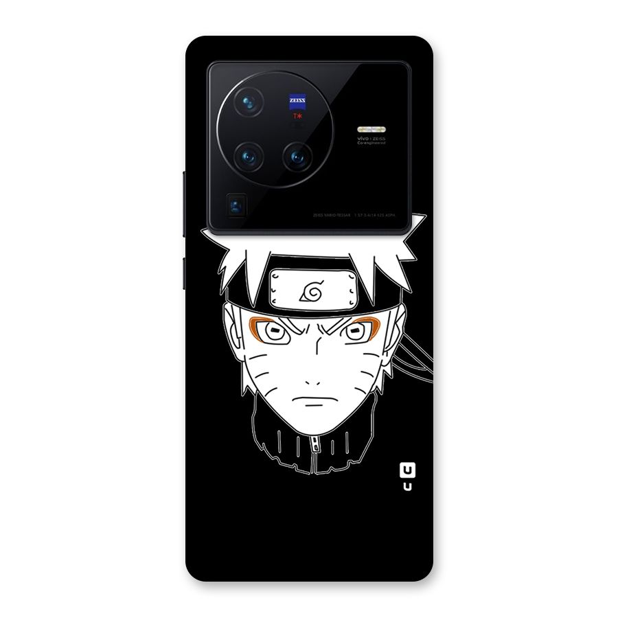 Naruto Black and White Art Back Case for Vivo X80 Pro