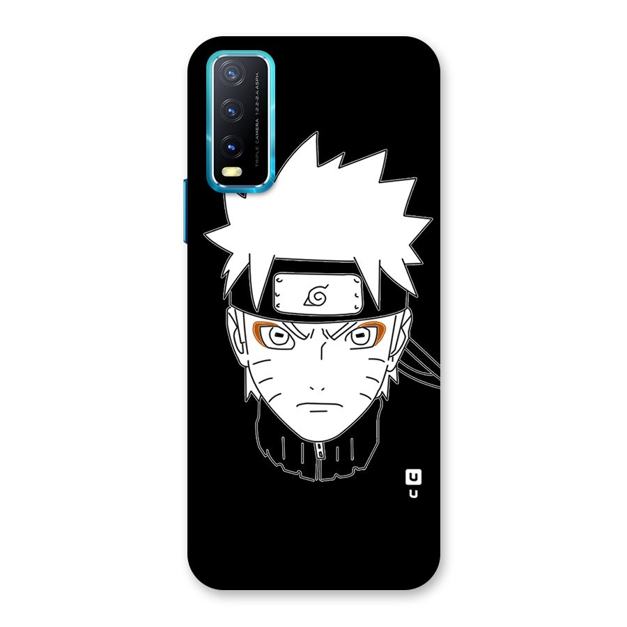 Naruto Black and White Art Back Case for Vivo Y20A
