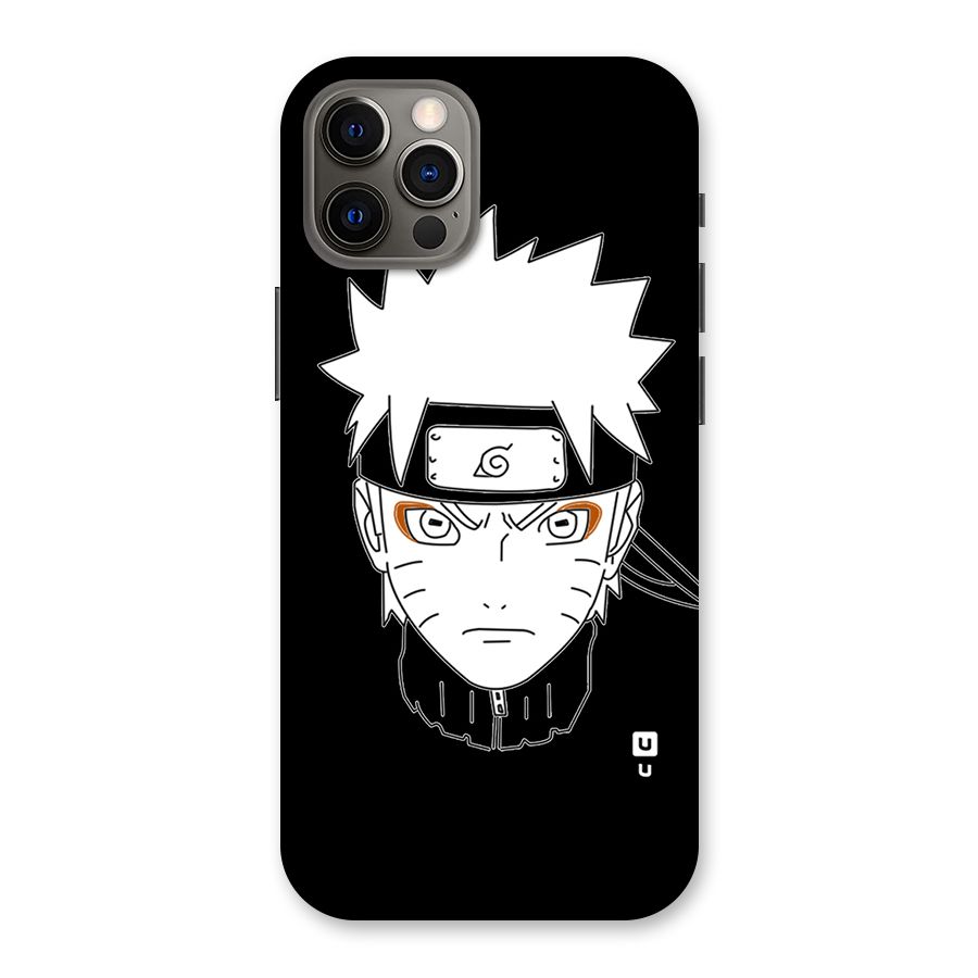 Naruto Black and White Art Back Case for iPhone 12 Pro