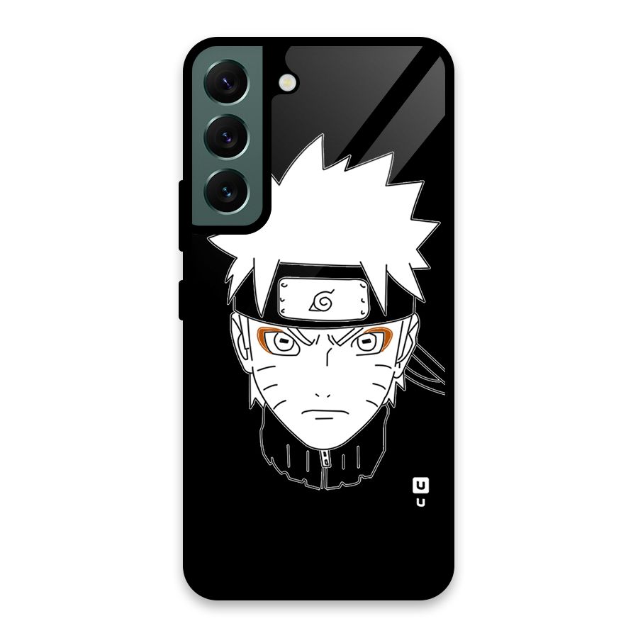 Naruto Black and White Art Glass Back Case for Galaxy S22 5G