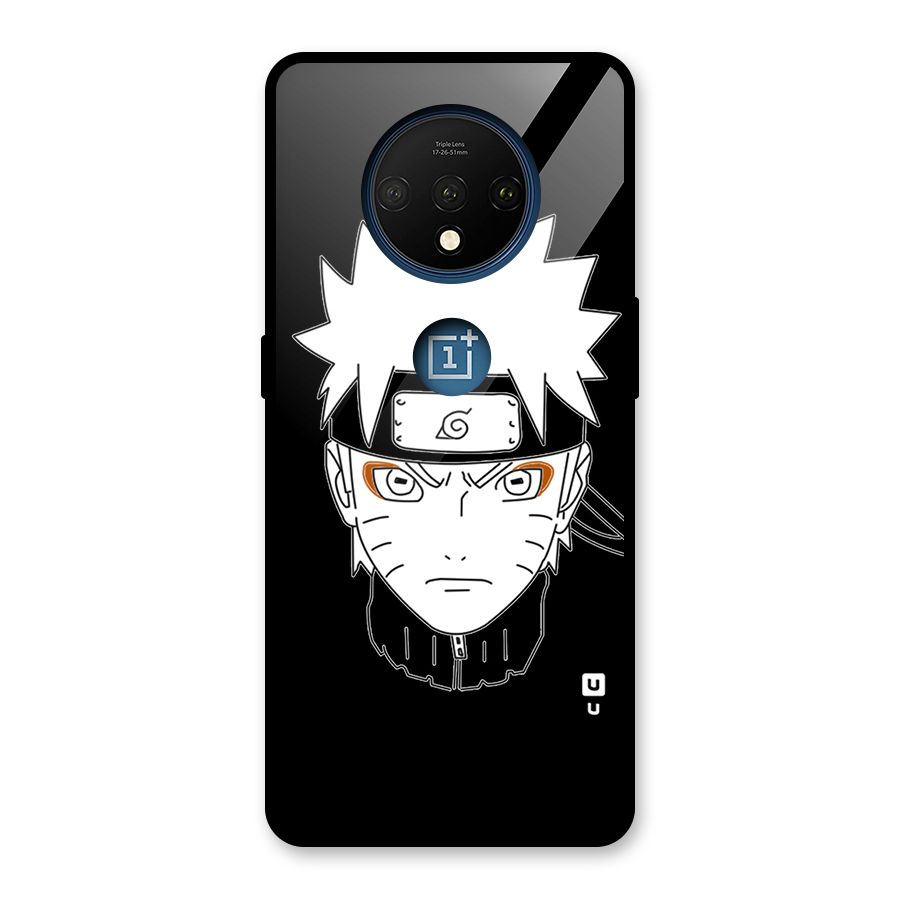 Naruto Black and White Art Glass Back Case for OnePlus 7T