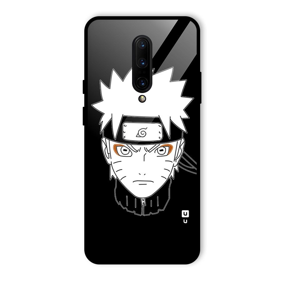 Naruto Black and White Art Glass Back Case for OnePlus 7 Pro