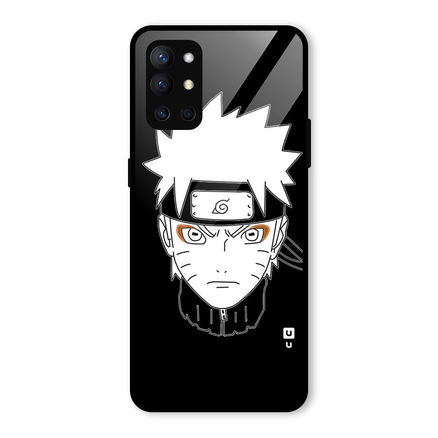 Naruto Black and White Art Glass Back Case for OnePlus 9R