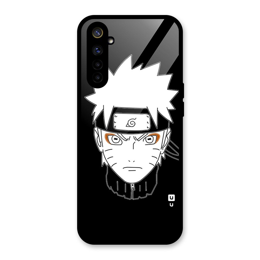 Naruto Black and White Art Glass Back Case for Realme 6