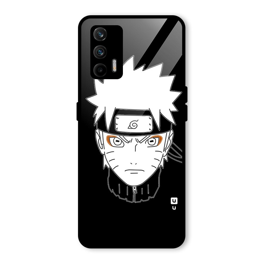 Naruto Black and White Art Glass Back Case for Realme GT 5G