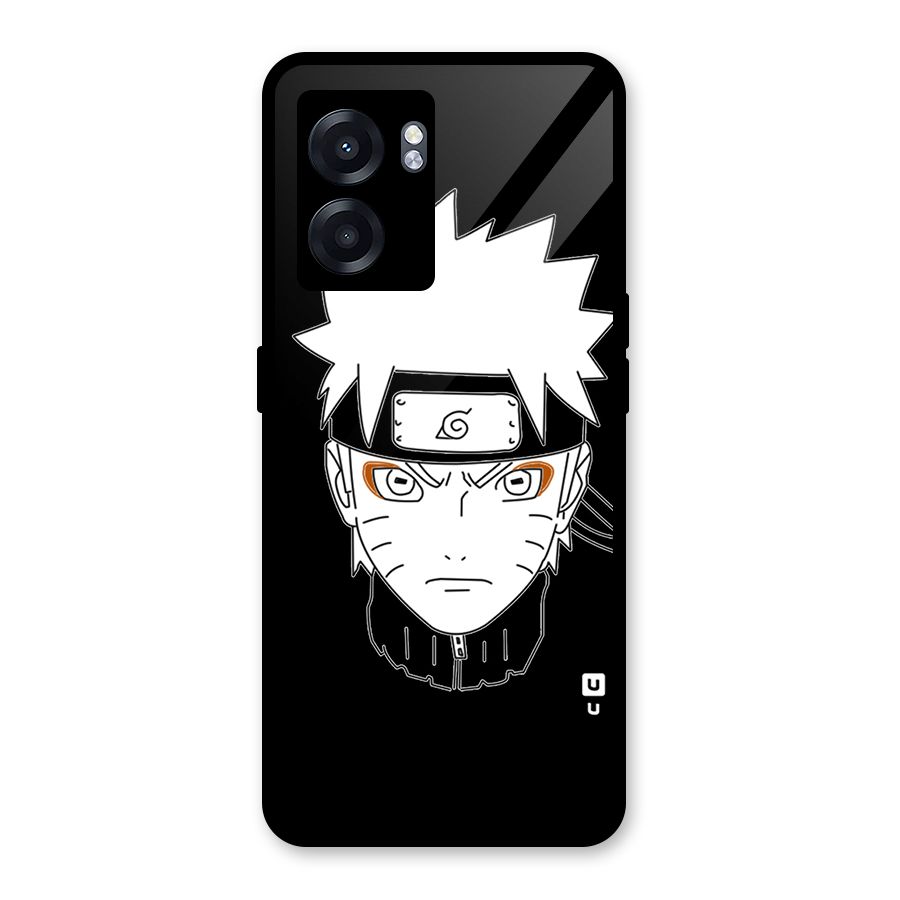 Naruto Black and White Art Glass Back Case for Realme Narzo 50 5G