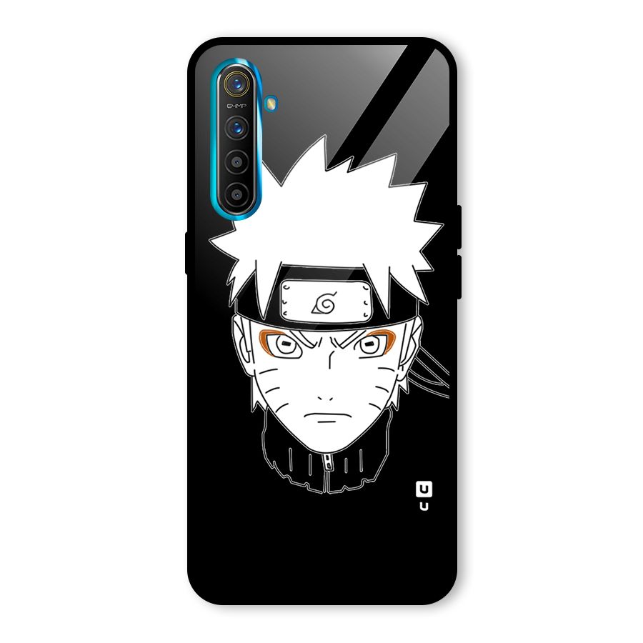 Naruto Black and White Art Glass Back Case for Realme XT
