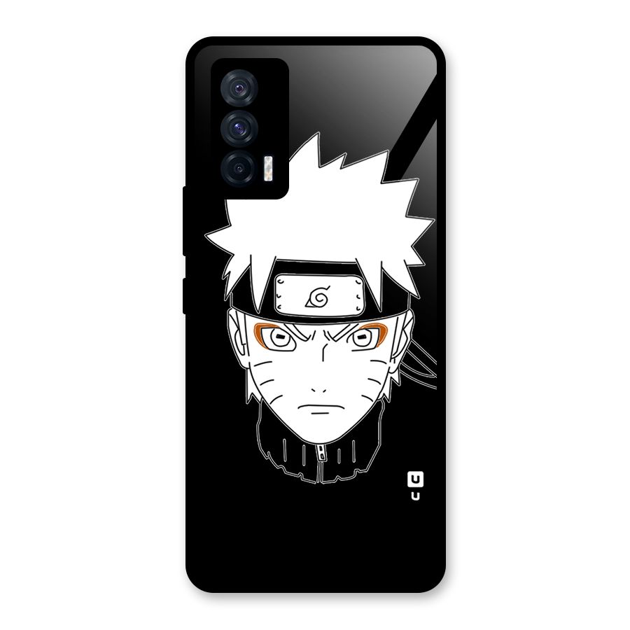 Naruto Black and White Art Glass Back Case for Vivo iQOO 7 5G