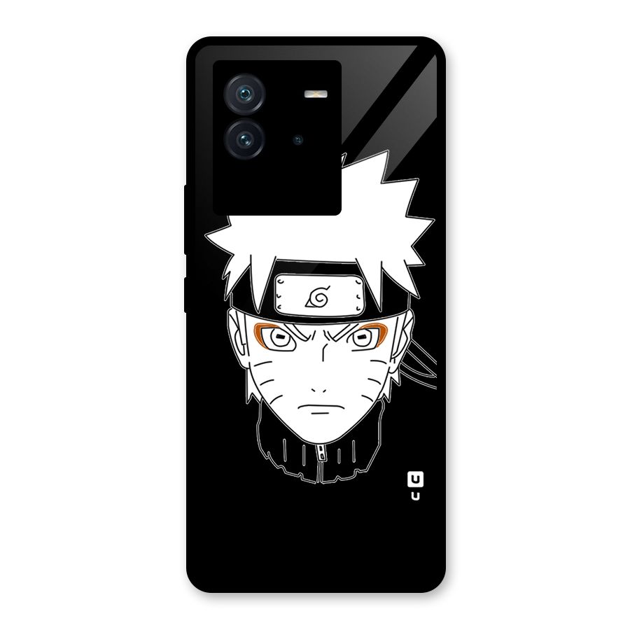 Naruto Black and White Art Glass Back Case for Vivo iQOO Neo 6 5G