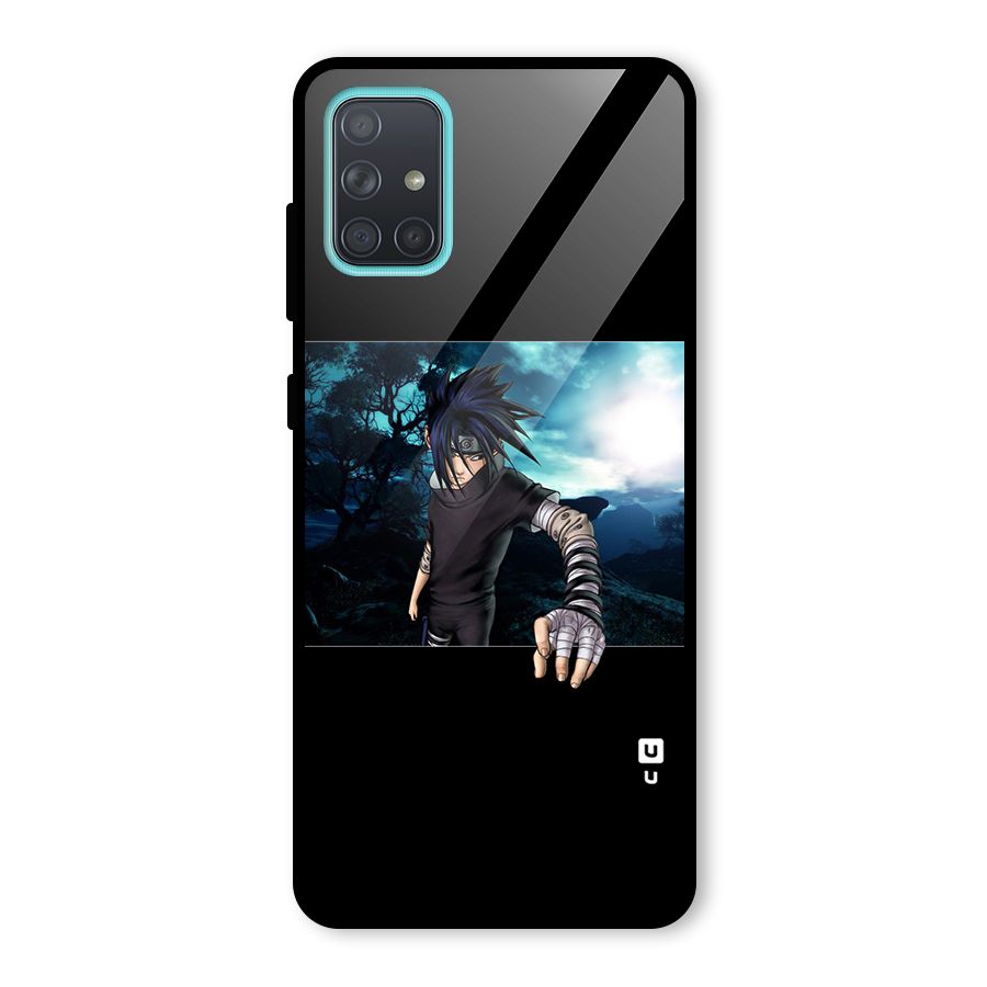 Naruto Cool Anime Night Glass Back Case for Galaxy A71