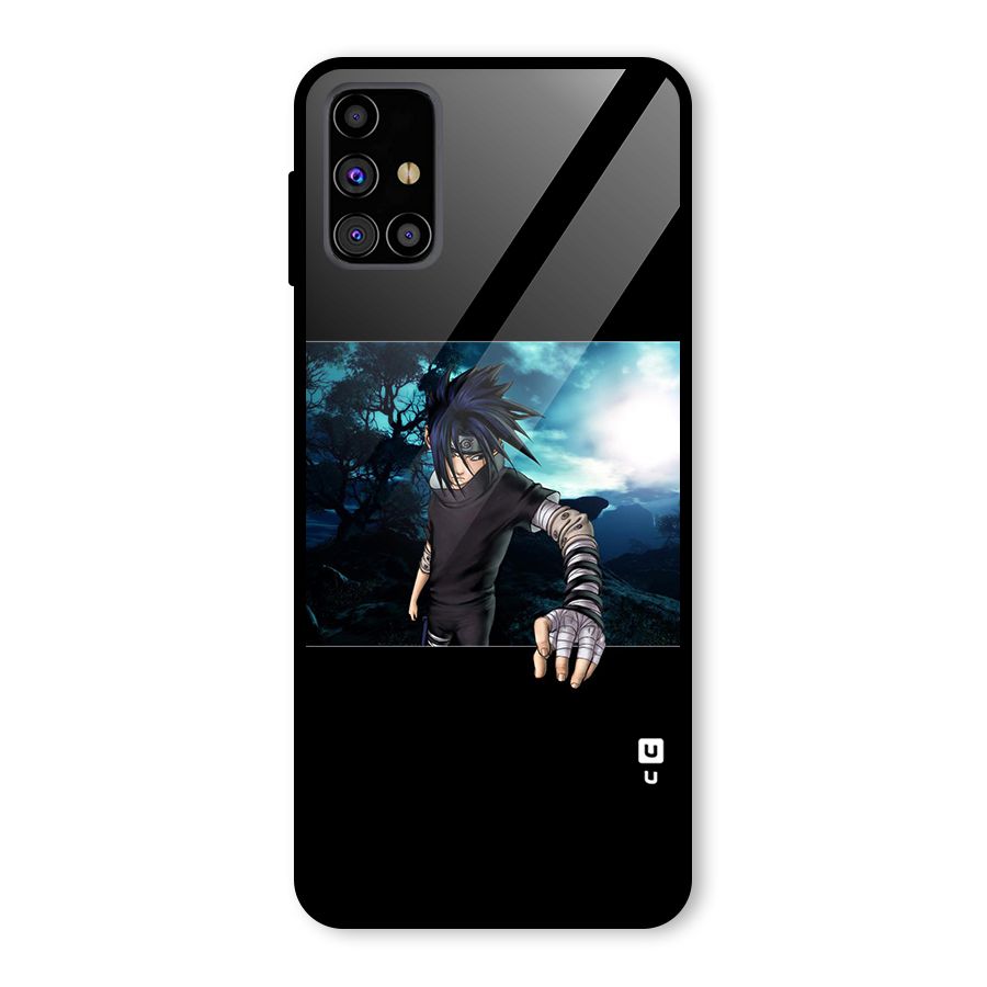 Naruto Cool Anime Night Glass Back Case for Galaxy M31s