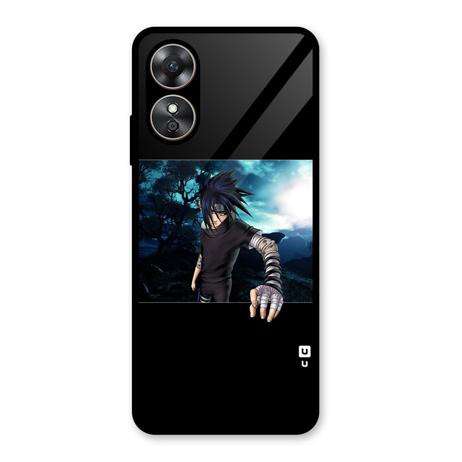 Naruto Cool Anime Night Glass Back Case for Oppo A17