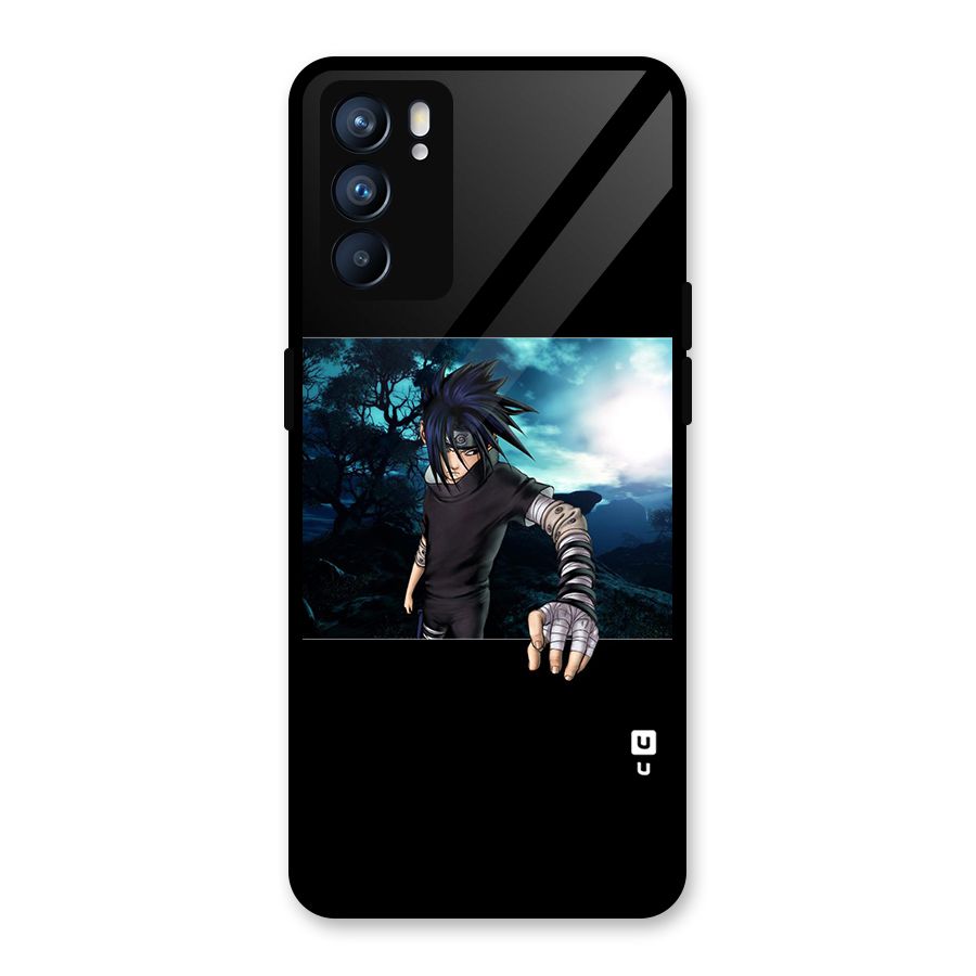 Naruto Cool Anime Night Glass Back Case for Oppo Reno6 5G
