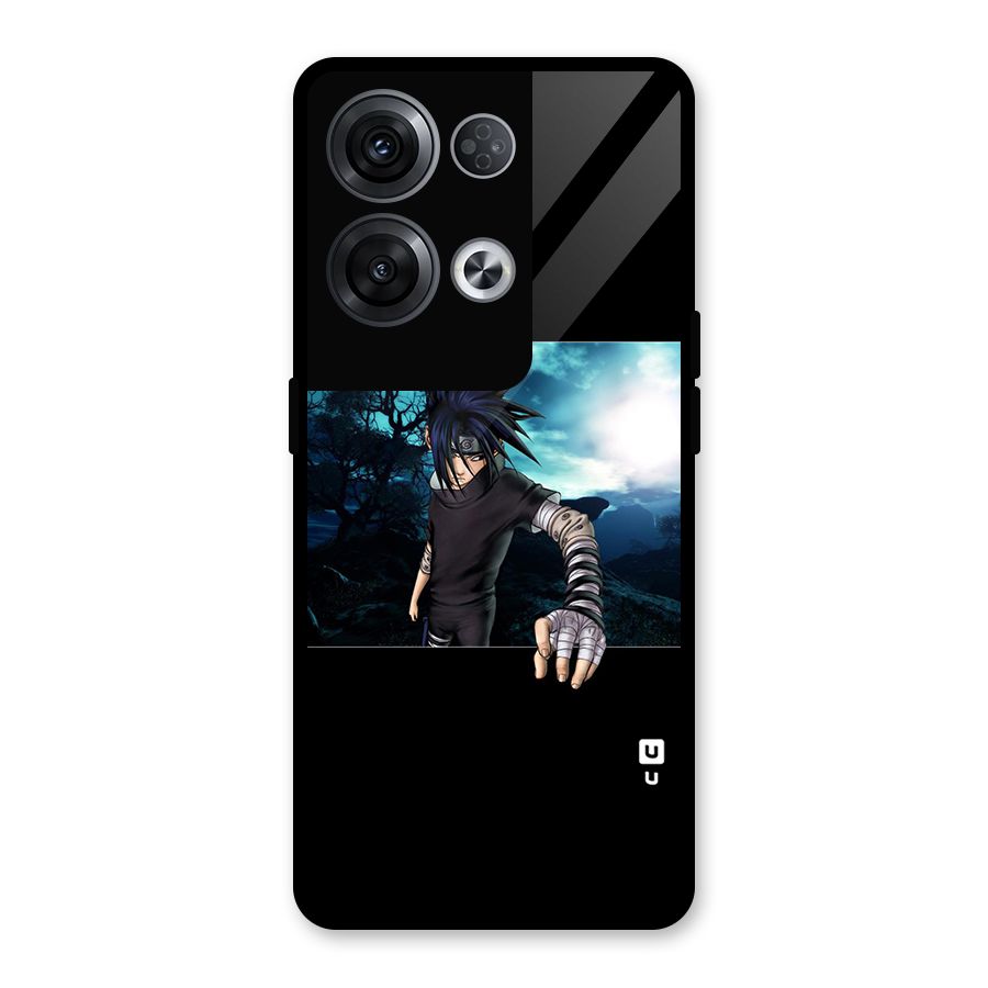 Naruto Cool Anime Night Glass Back Case for Oppo Reno8 Pro 5G
