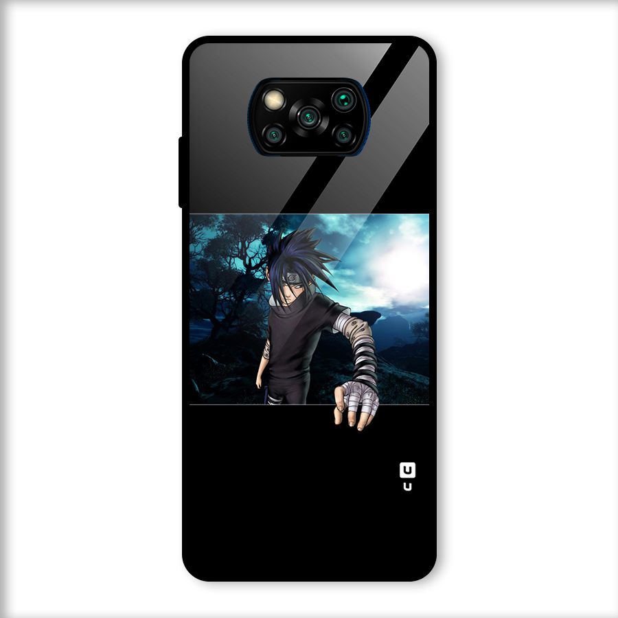 Naruto Cool Anime Night Glass Back Case for Poco X3