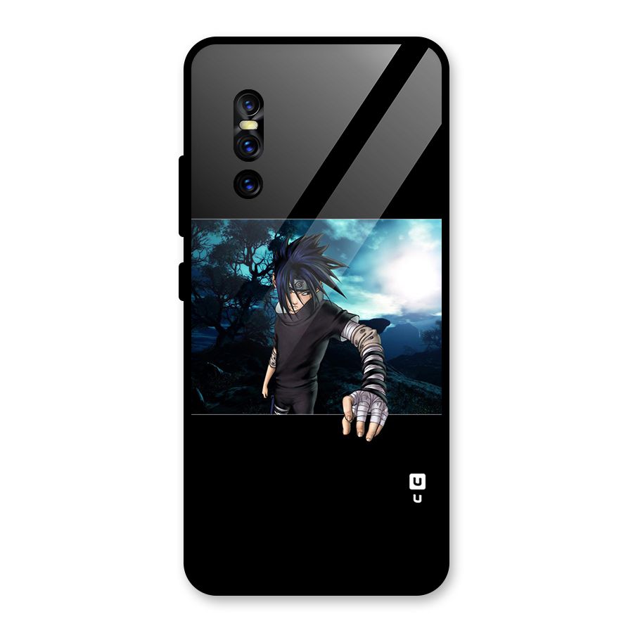 Naruto Cool Anime Night Glass Back Case for Vivo V15 Pro