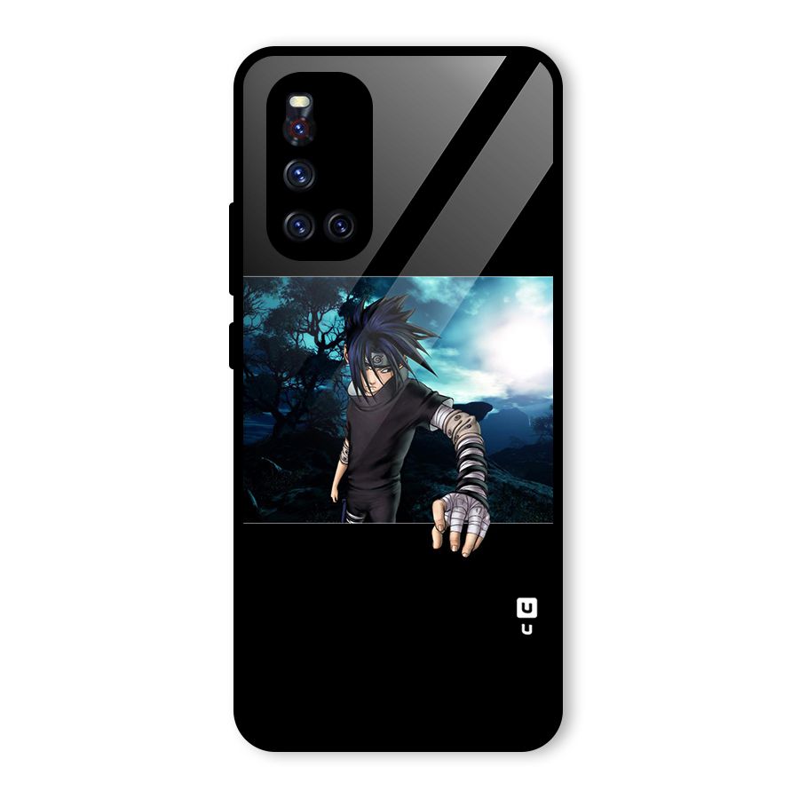 Naruto Cool Anime Night Glass Back Case for Vivo V19