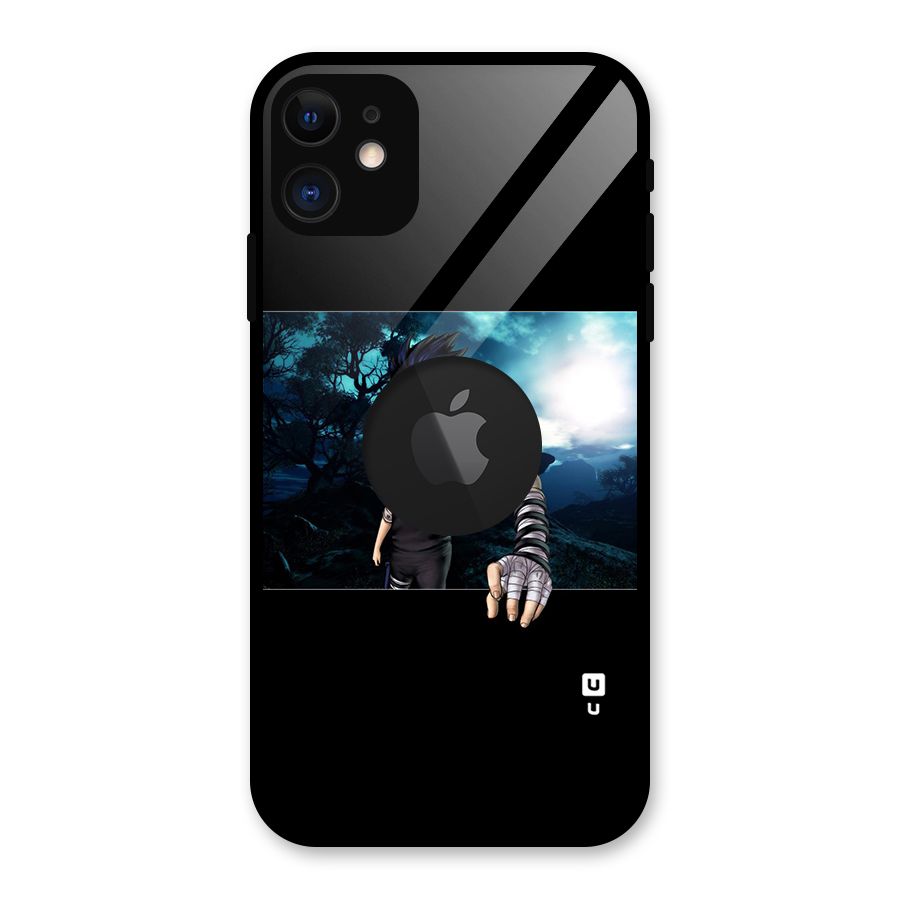 Naruto Cool Anime Night Glass Back Case for iPhone 11 Logo Cut