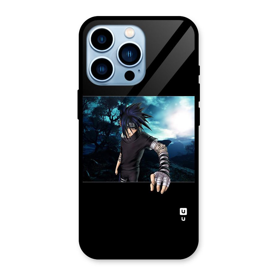 Naruto Cool Anime Night Glass Back Case for iPhone 13 Pro
