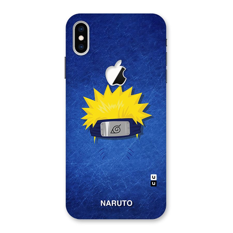 Naruto Headband Minimal Back Case for iPhone XS Max Apple Cut