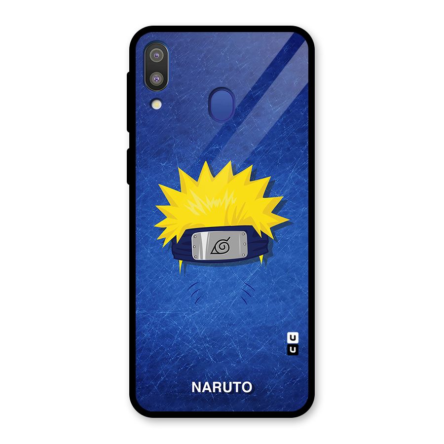 Naruto Headband Minimal Glass Back Case for Galaxy M20