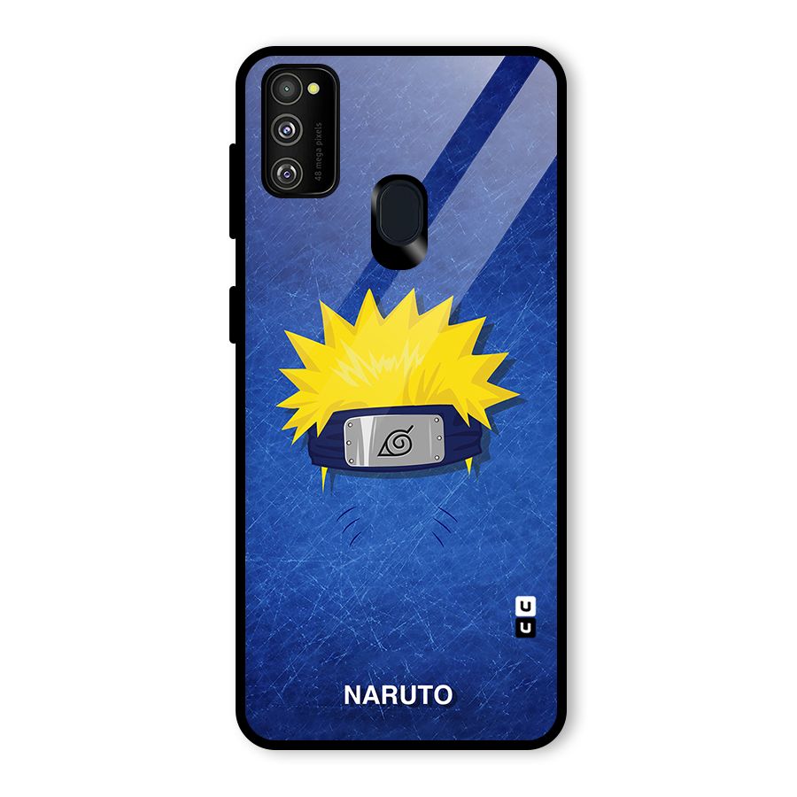 Naruto Headband Minimal Glass Back Case for Galaxy M30s