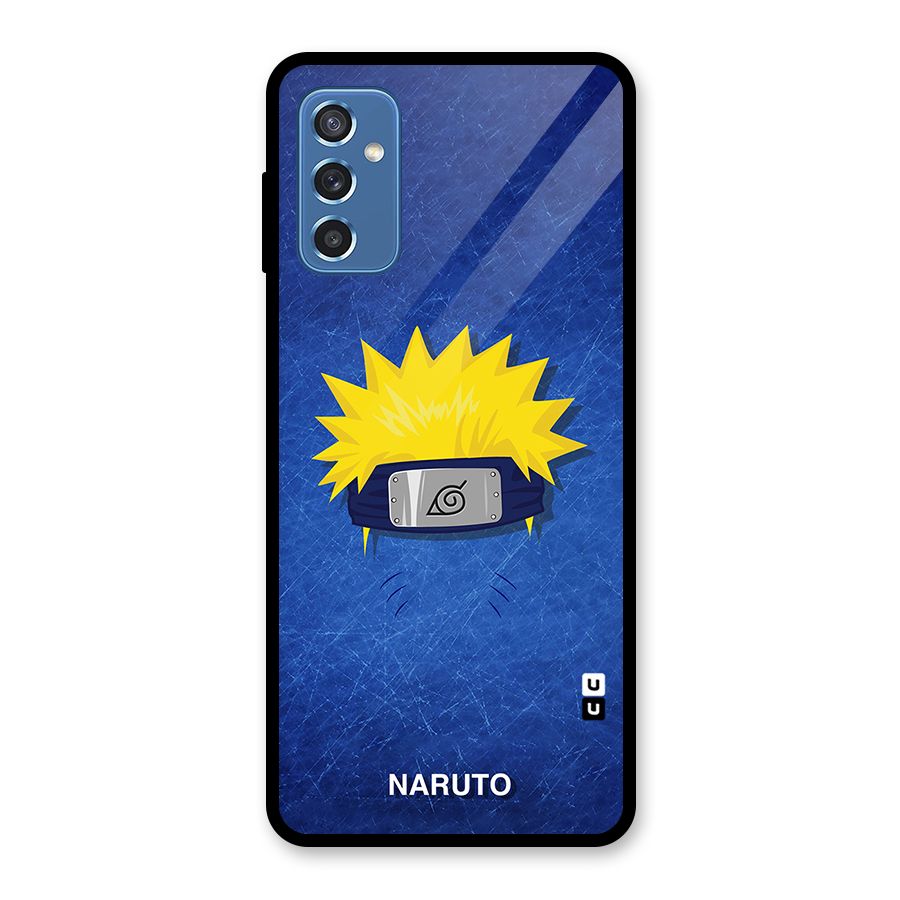 Naruto Headband Minimal Glass Back Case for Galaxy M52 5G