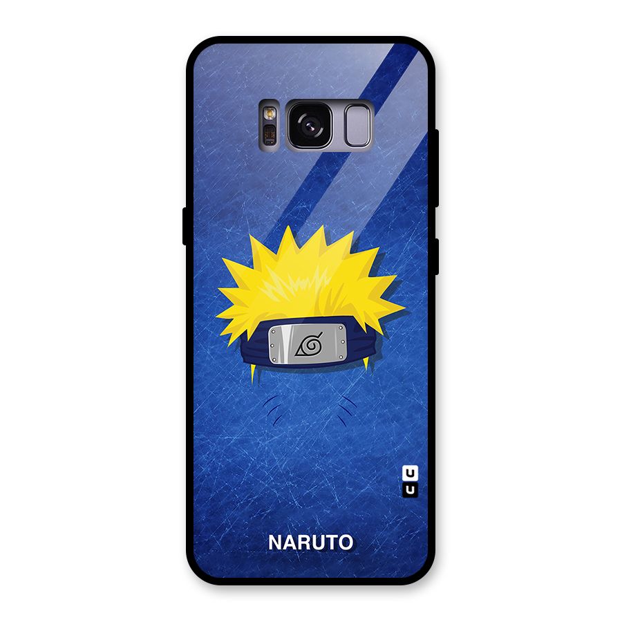 Naruto Headband Minimal Glass Back Case for Galaxy S8