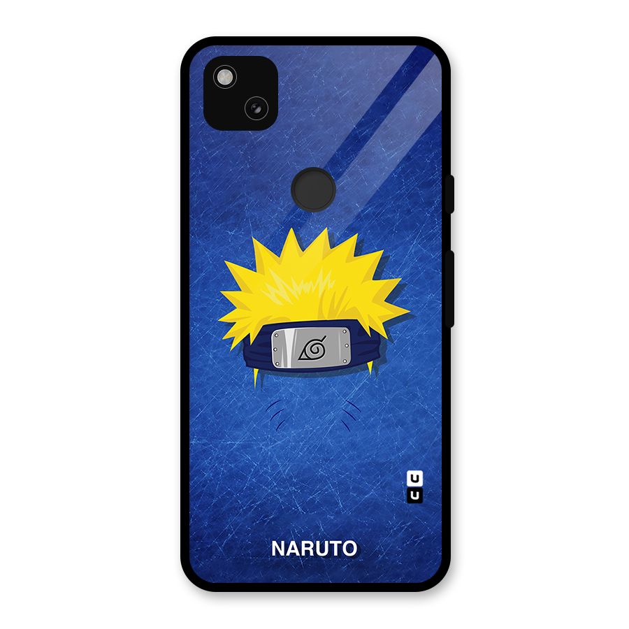 Naruto Headband Minimal Glass Back Case for Google Pixel 4a