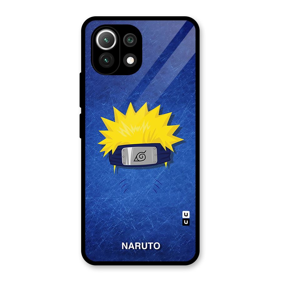 Naruto Headband Minimal Glass Back Case for Mi 11 Lite