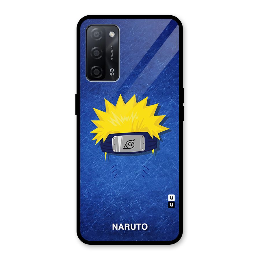 Naruto Headband Minimal Glass Back Case for Oppo A53s 5G