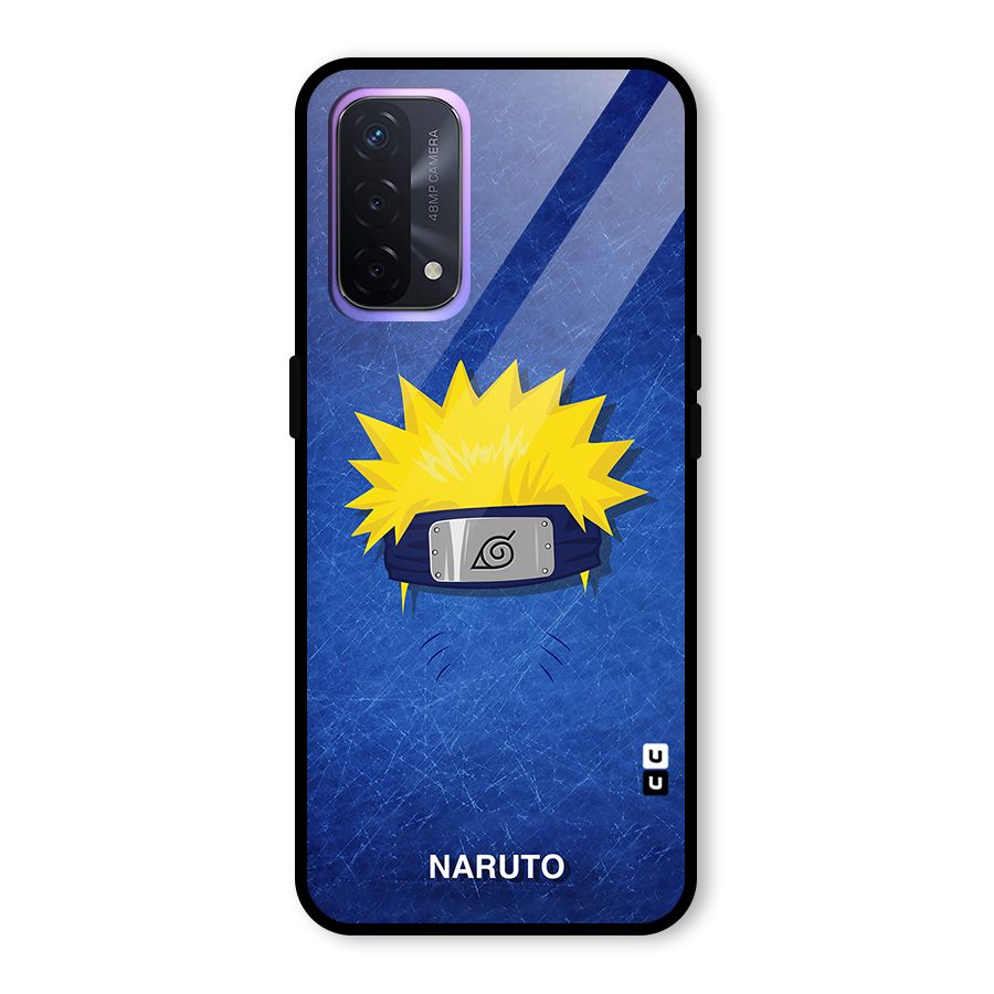 Naruto Headband Minimal Glass Back Case for Oppo A74 5G