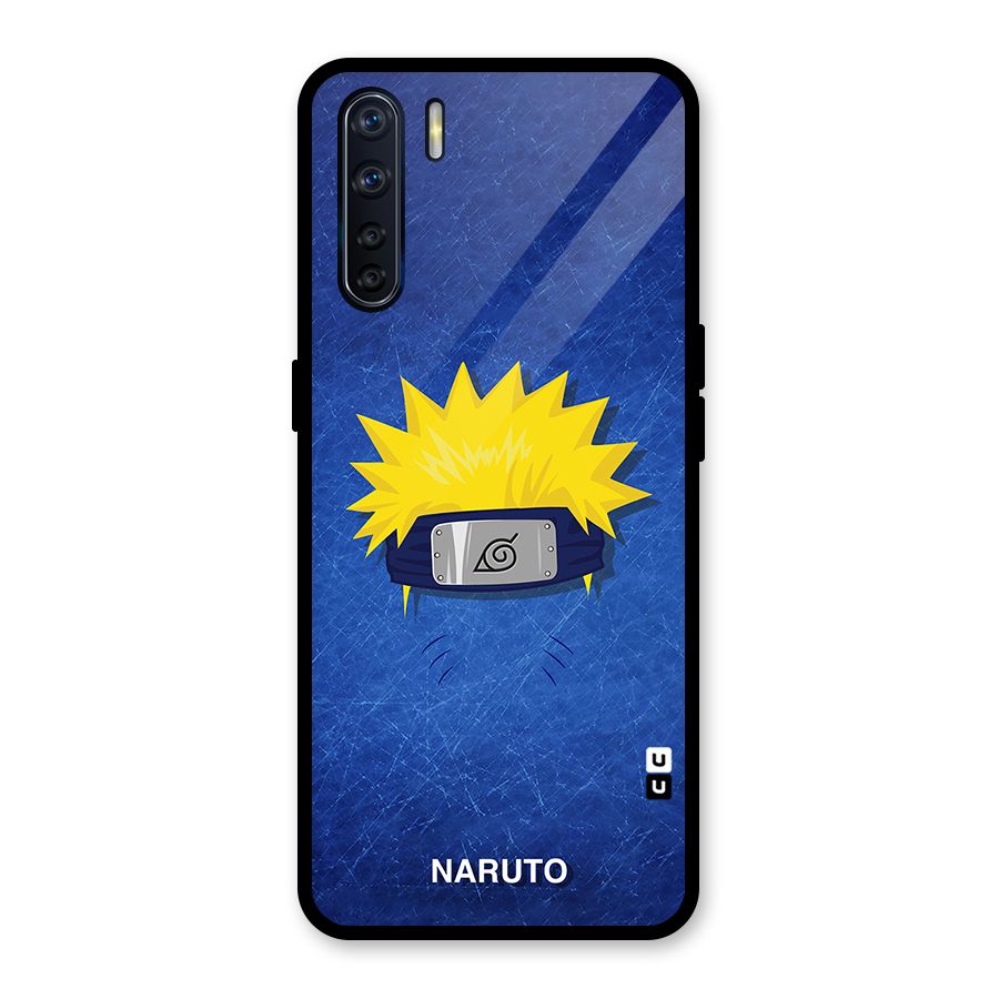 Naruto Headband Minimal Glass Back Case for Oppo F15