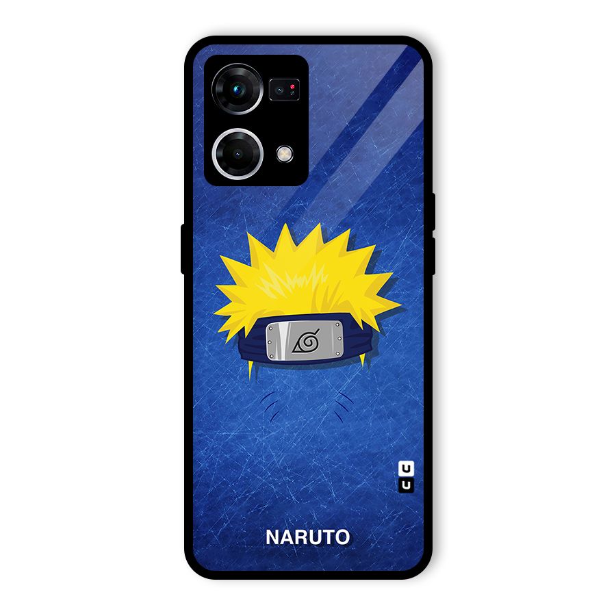 Naruto Headband Minimal Glass Back Case for Oppo F21s Pro 4G