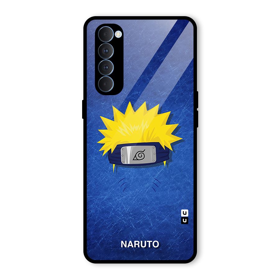 Naruto Headband Minimal Glass Back Case for Oppo Reno4 Pro