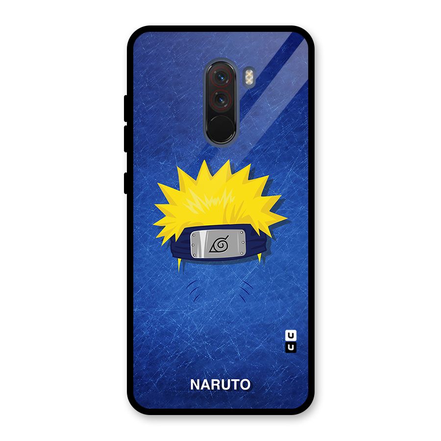 Naruto Headband Minimal Glass Back Case for Poco F1