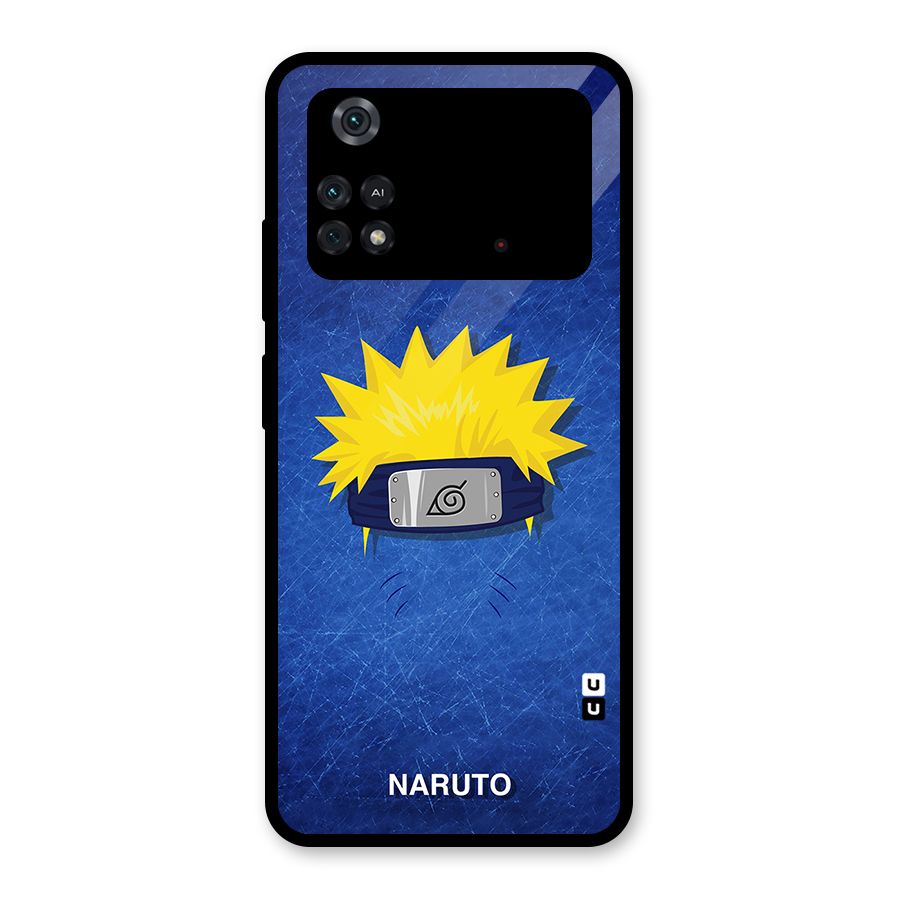 Naruto Headband Minimal Glass Back Case for Poco M4 Pro 4G